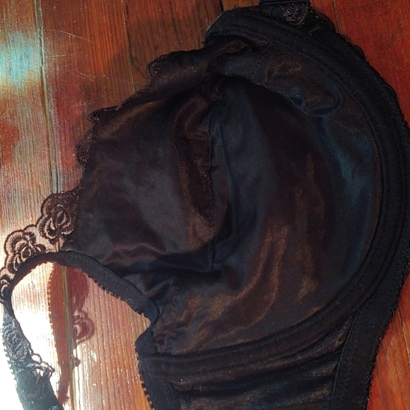 Amoureuse Women's Embroidered Front-Close Underwire Black Bra Sz 40C - Picture 11 of 11